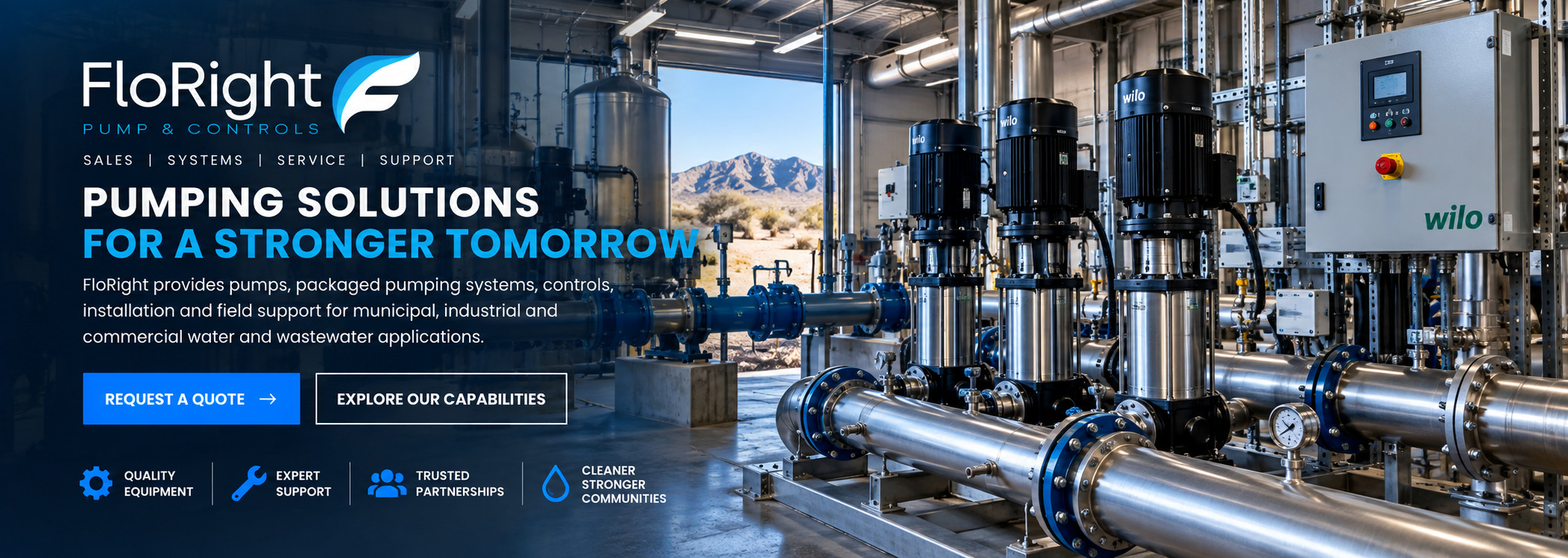 FloRight Pump & Controls industrial pumping and booster system solutions
